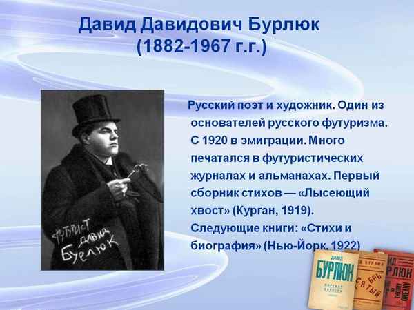 Краткая биография бурлюк