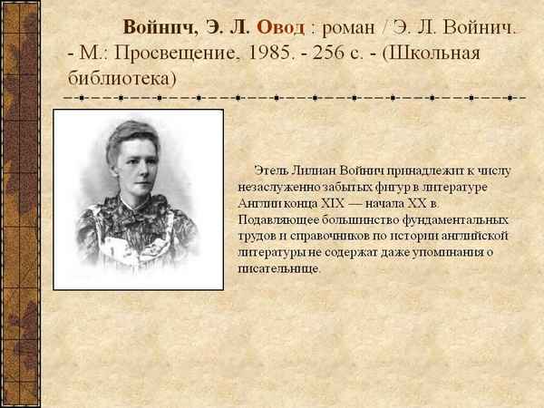 Краткая биография войнич