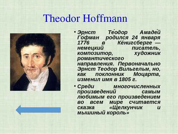 Краткая биография гофман