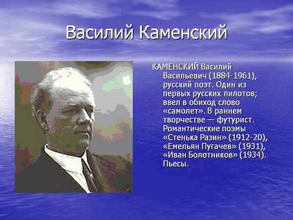 Краткая биография каменский