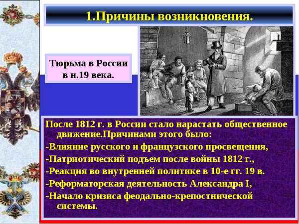 1812 г. поворот к реакции